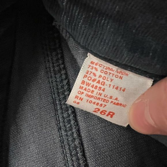 Anthropologie AG Tomboy Boyfriend Fit Distressed Whiskered Corduroy Jeans Sz 26R - Picture 13 of 13